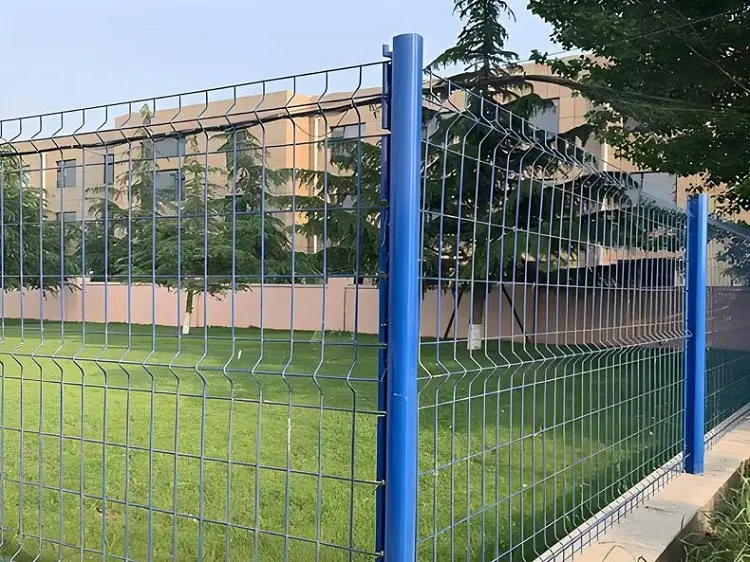 Welded wire fence used for residential area boundary security