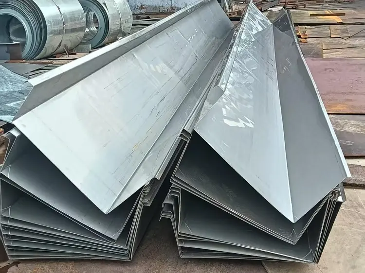 Custom metal water trough for drainage and industrial use