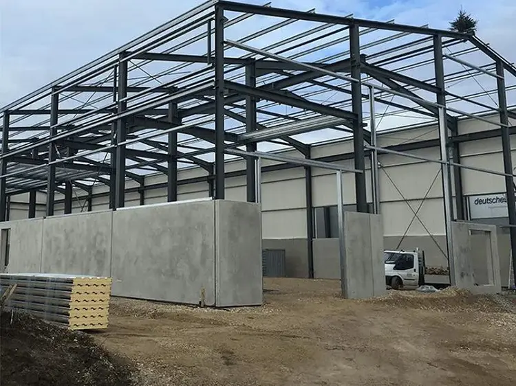 High-quality prefabricated steel structure factory building exterior view