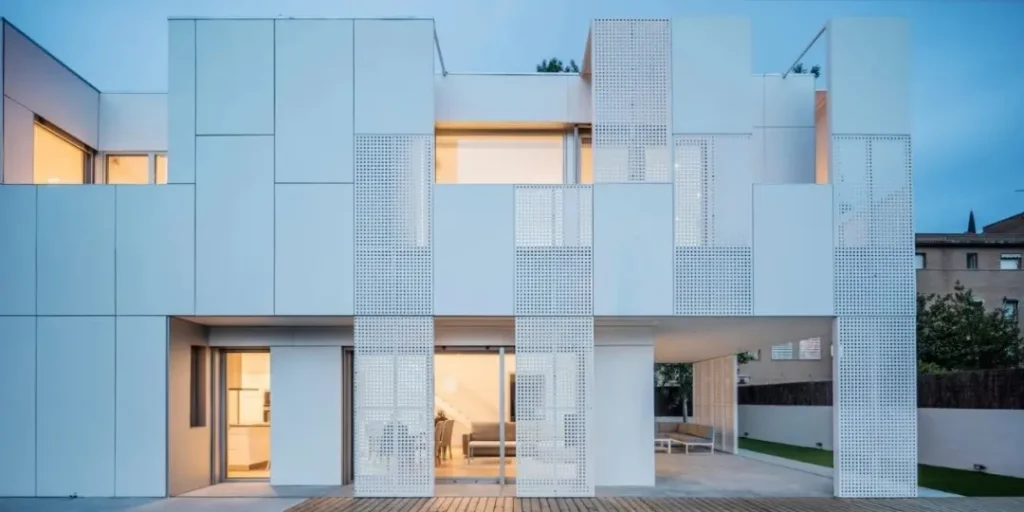Reinforcing Ribs Behind Perforated Metal Panel